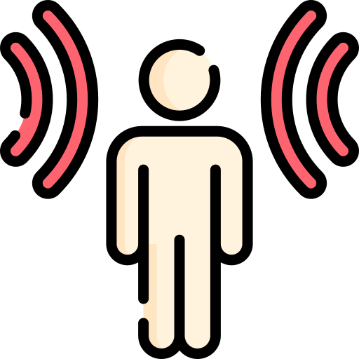 iДекоративная иконка источника шума и человека